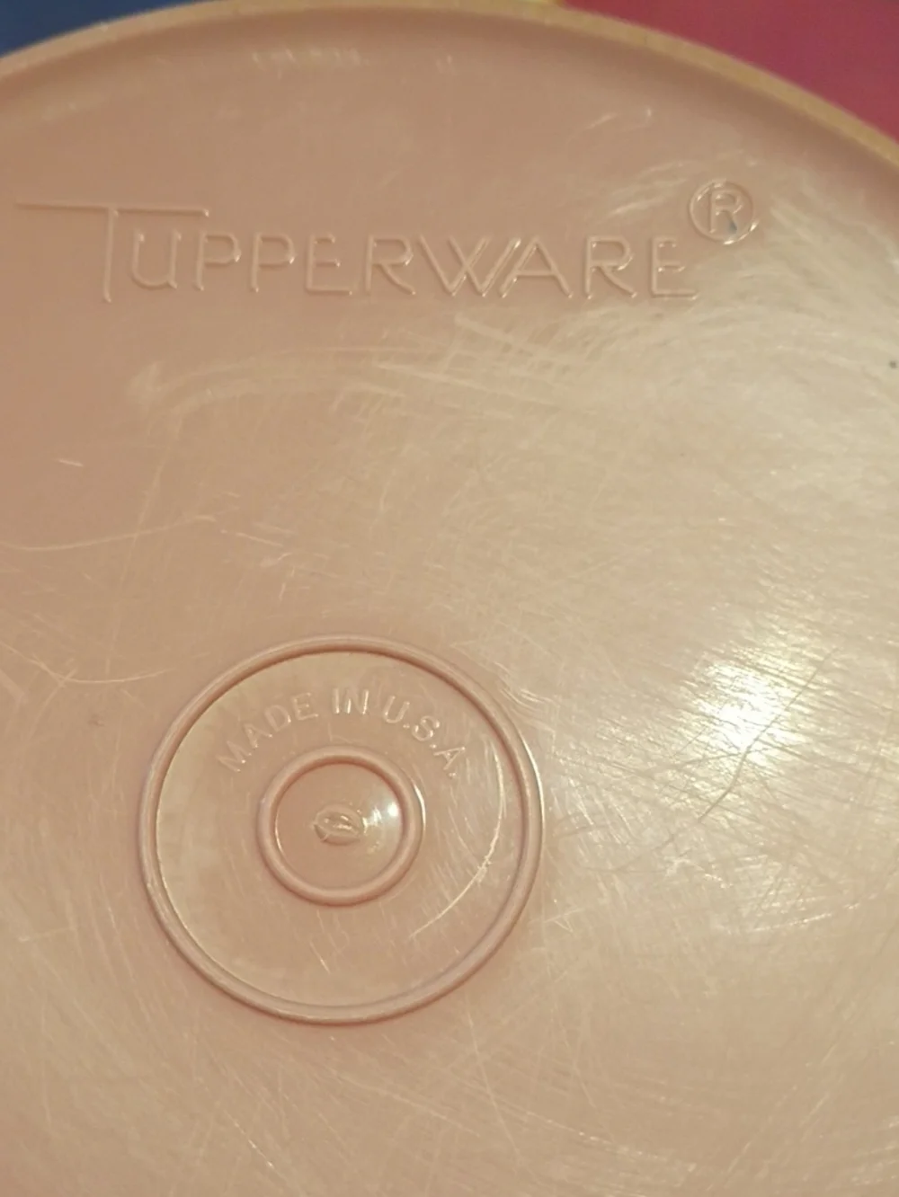 Tupperware Three Dusty Rose Nesting Storage Canister Set